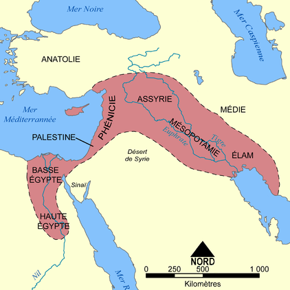 Carte de la Mésopotamie